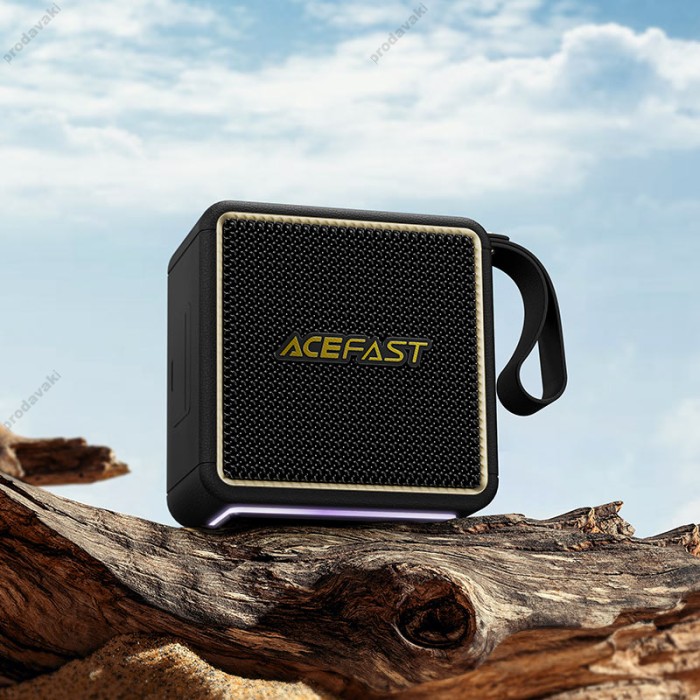 Портативна колонка Bluetooth ACEFAST K3 Nano portable wireless speaker BT5.4 USB/TF/AUX TWS 46W Black
